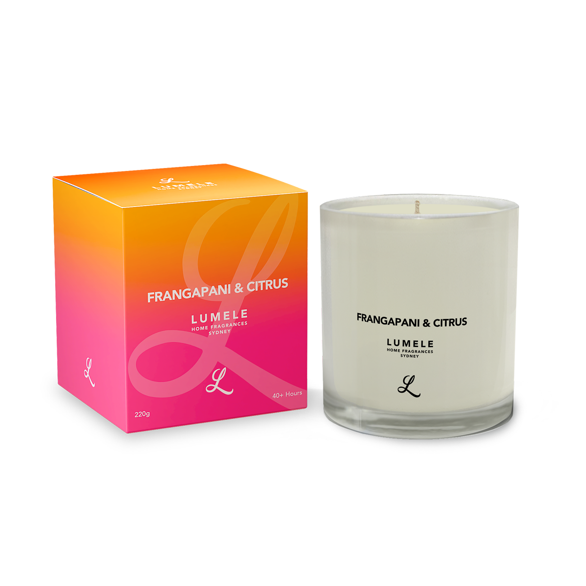 Frangipani & Citrus - 100% Natural Soy Scented Candle