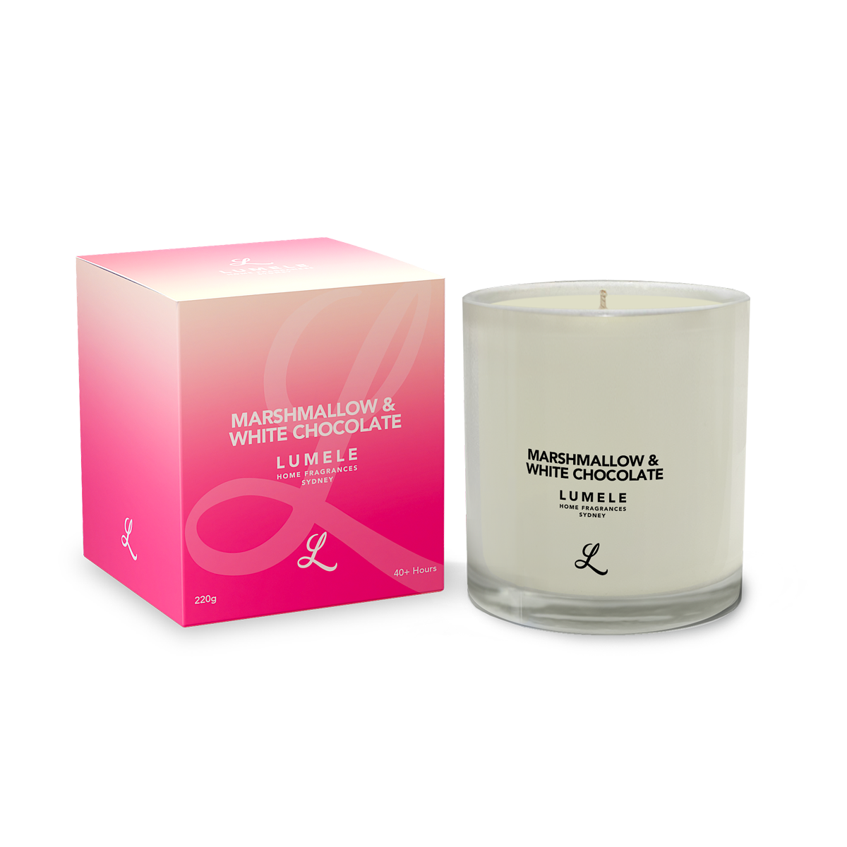 Marshmallow & White Chocolate - 100% Natural Soy Scented Candle