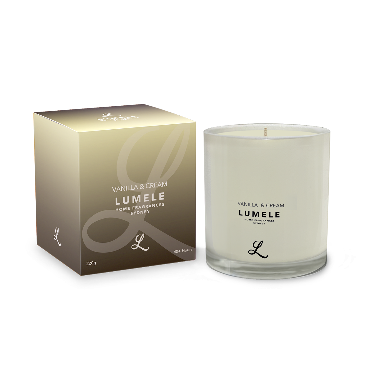 Vanilla & Cream - 100% Natural Soy Scented Candle