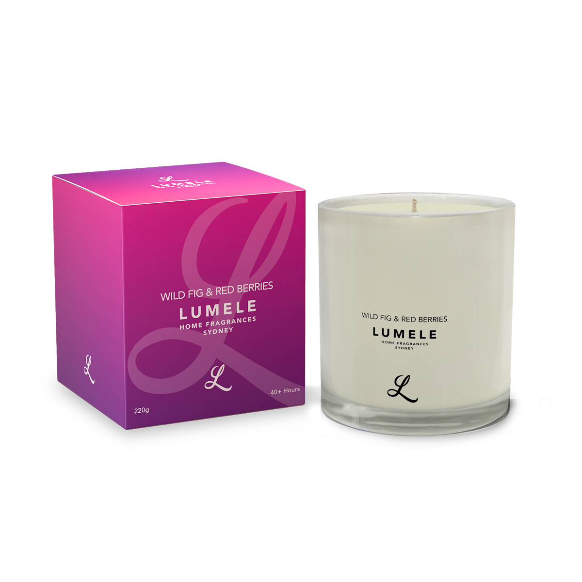 Wild Fig & Red Berries - 100% Natural Soy Scented Candle