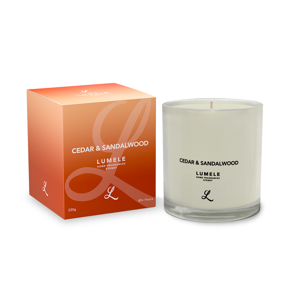 Cedar & Sandalwood - 100% Natural Soy Scented Candle