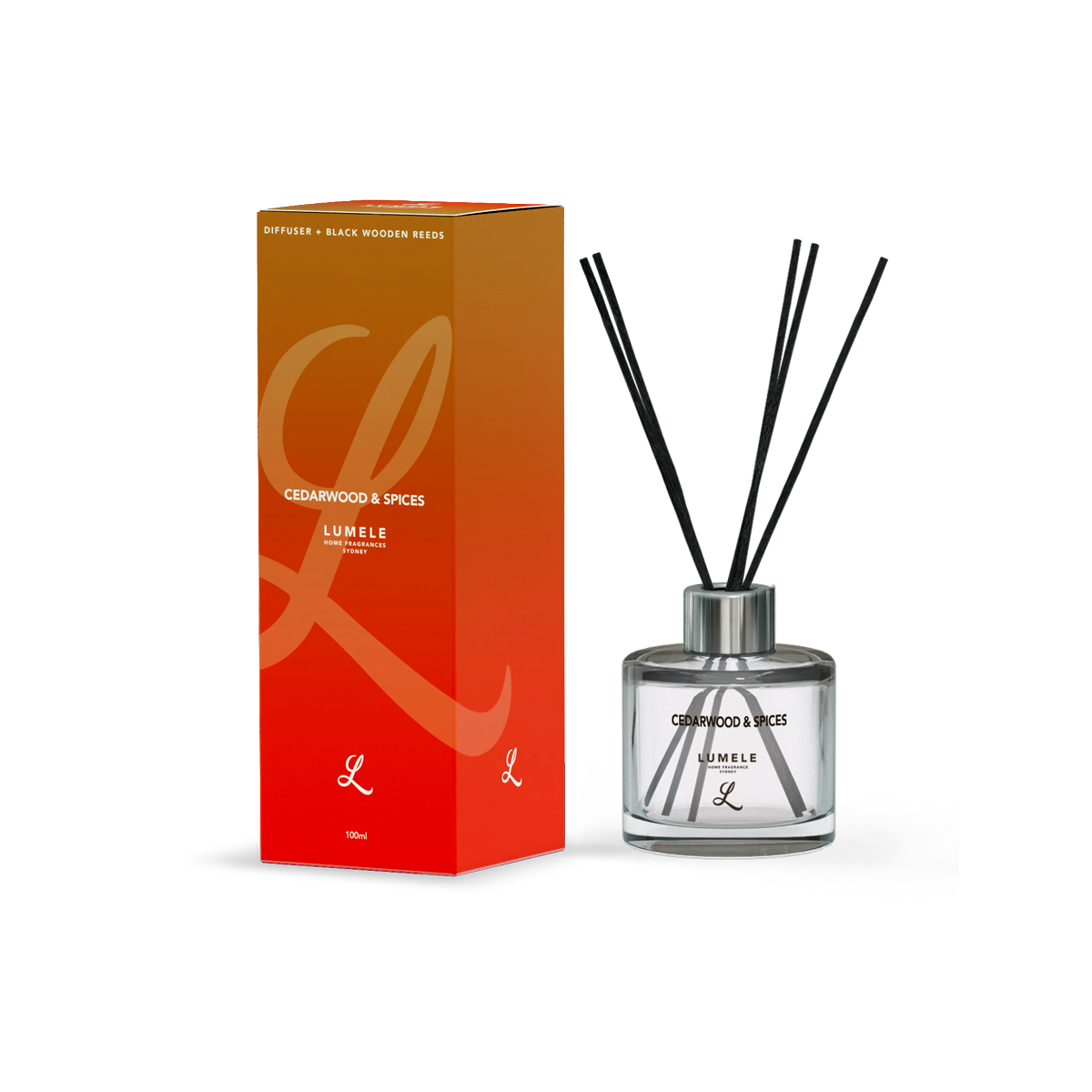 Cedarwood & Spices - 100% Natural Essential Oil Reed Diffuser 100ml