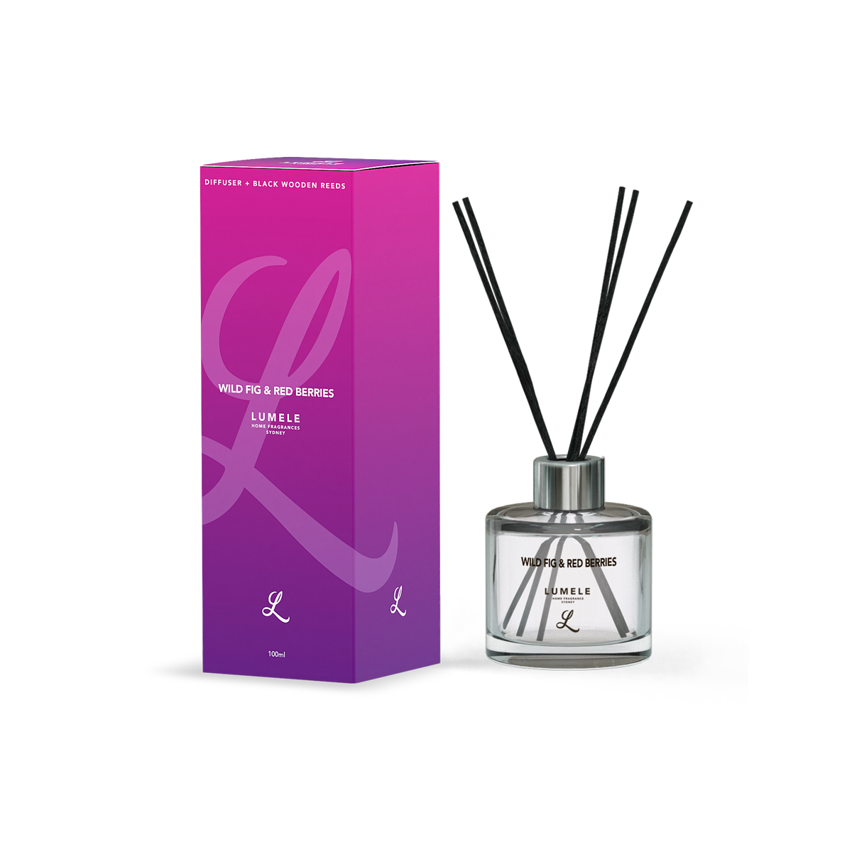 Wild Fig & Red Berries - 100% Natural Essential Oil Reed Diffuser 100ml