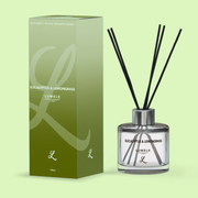 Eucalyptus & Lemongrass - 100% Natural Essential Oil Reed Diffuser 100ml