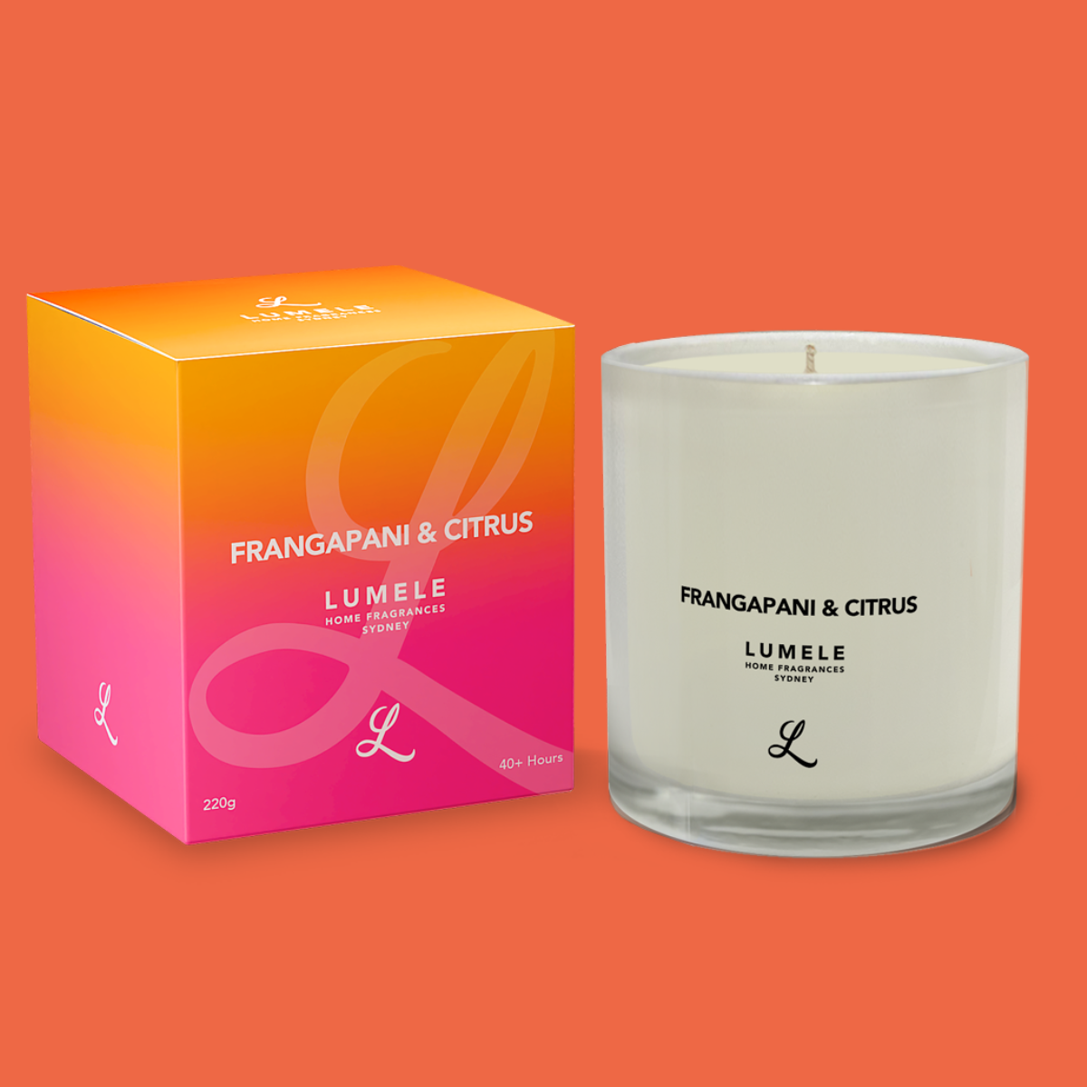 Frangipani & Citrus - 100% Natural Soy Scented Candle